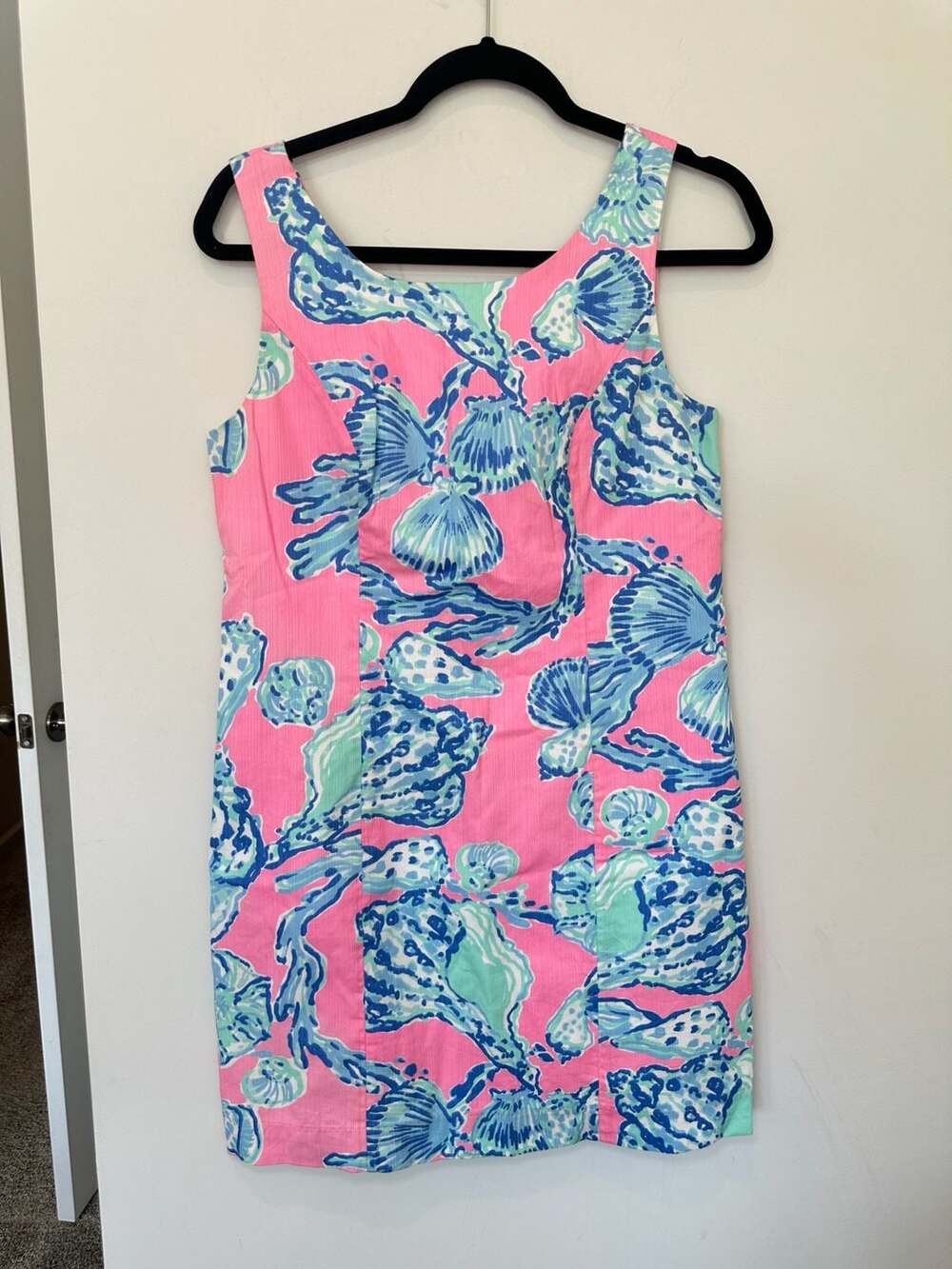 100% Cotton Lilly Pulitzer Cathy Shift Dress Size 4 Pink Pout Barefoot Princess - Picture 8 of 8